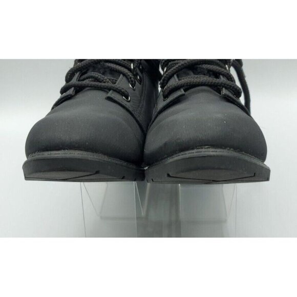 Original Rugged Outback Womens Ankle Boots Black Waterproof 7.5 Sherpa Grunge - Picture 9 of 13